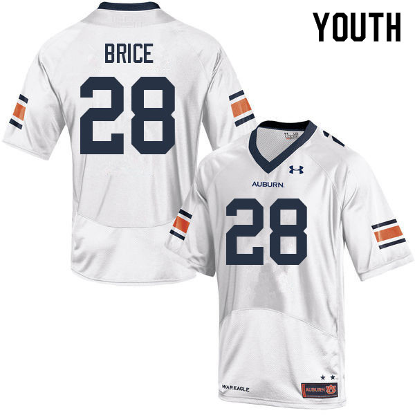 Youth Auburn Tigers #28 Hayden Brice White 2022 College Stitched Football Jersey